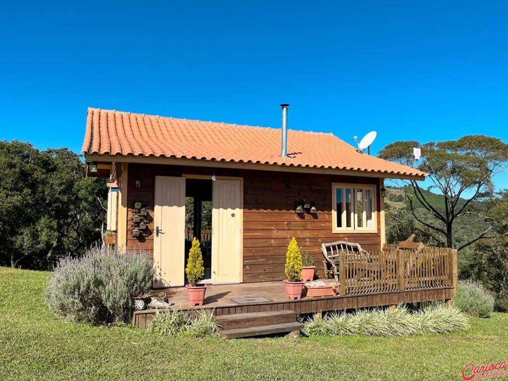 Cabana Leão baio é um chalé em Urubici