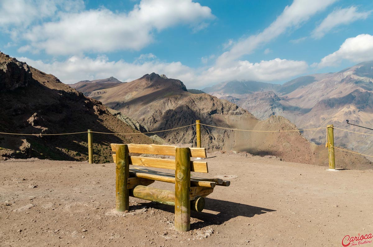 Mirante no Valle Nevado