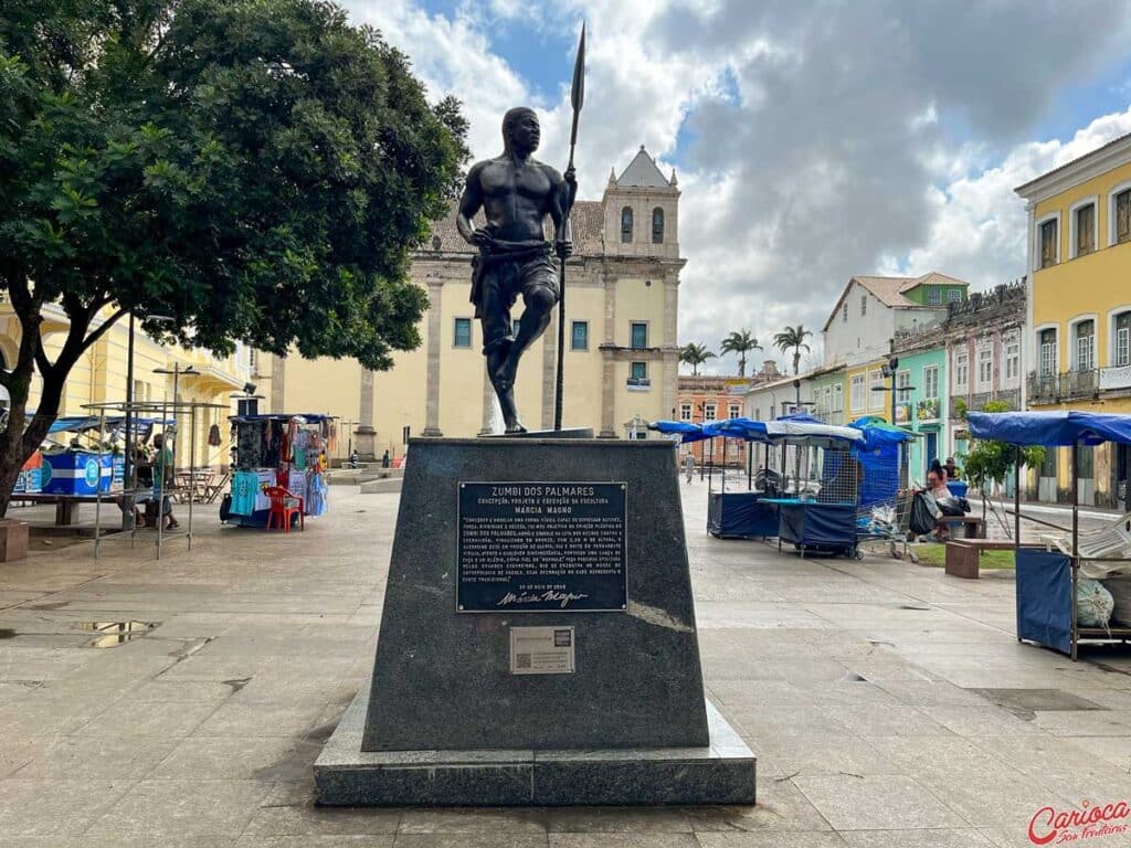 Monumento de Zumbi dos Palmares no Pelourinho