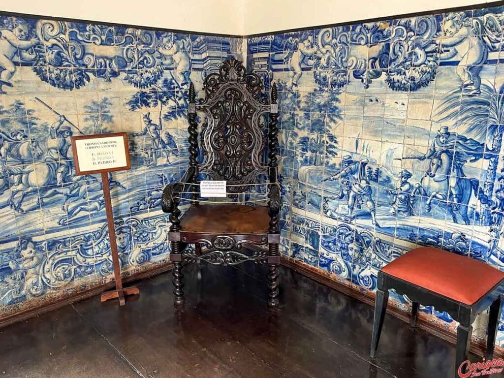 Trono de D. Pedro na Igreja da Terceira Ordem de São Francisco