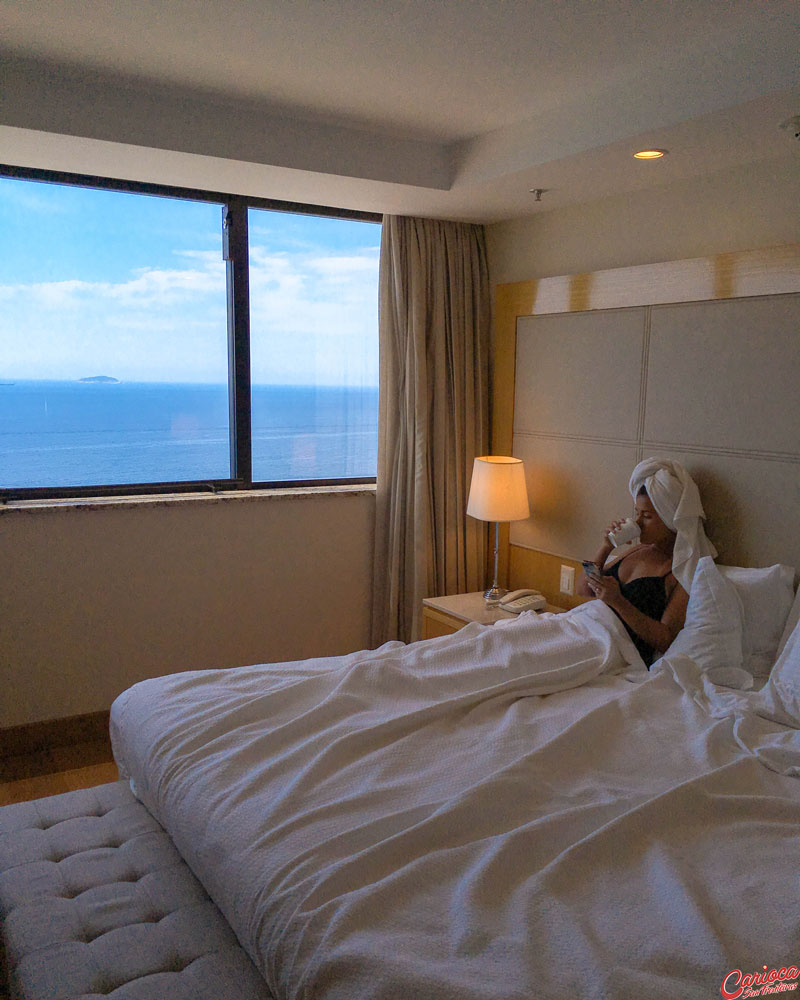 Quarto do Hilton em Copacabana