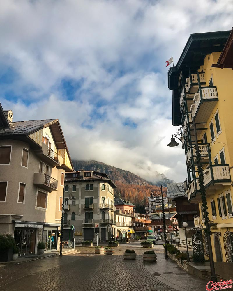 Centro de Cortina d'Ampezzo na Itália