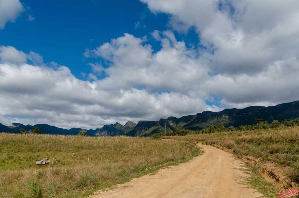 Estrada de terra na Serra Catarinense