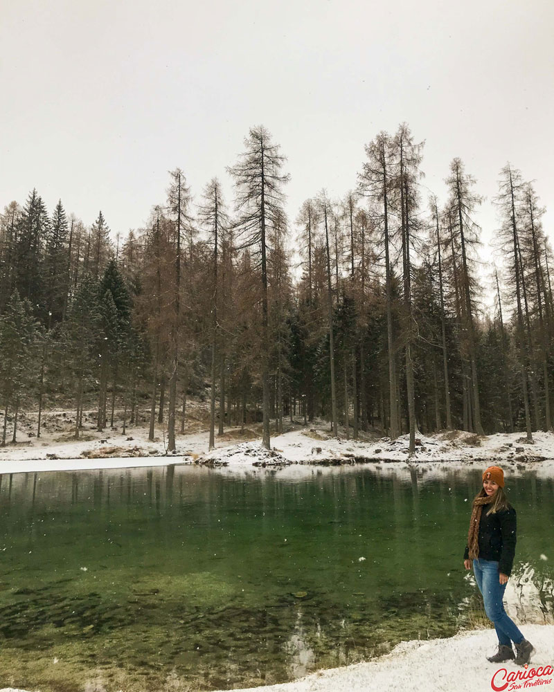 Lago Ghedina, bem perto de Cortina d'Ampezzo