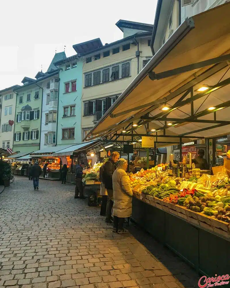 Piazza delle Erbe em Bolzano