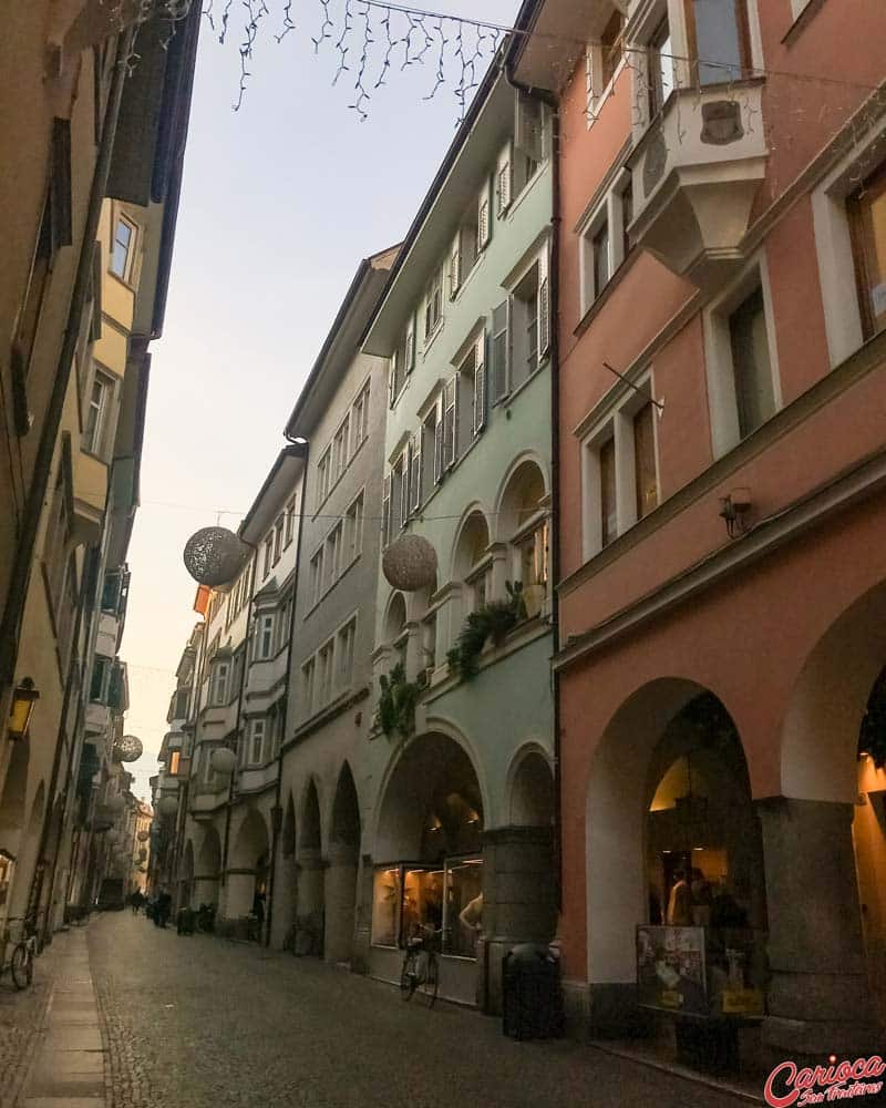 Via dei Portici em Bolzano