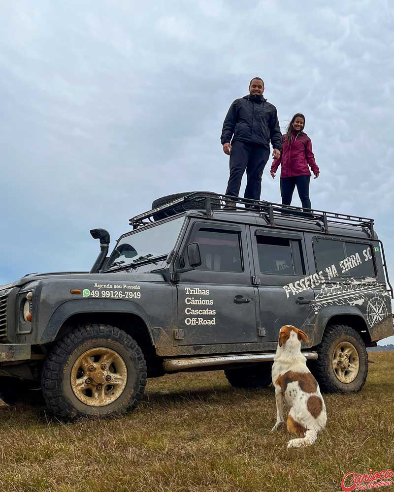 4x4 da empresa Passeios na Serra na Serra Catarinense