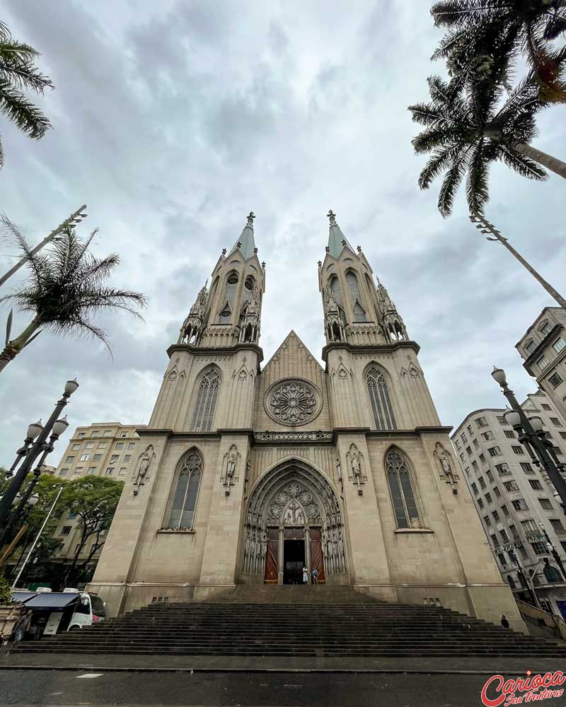 Catedral da Sé no centro Histórico de São Paulo