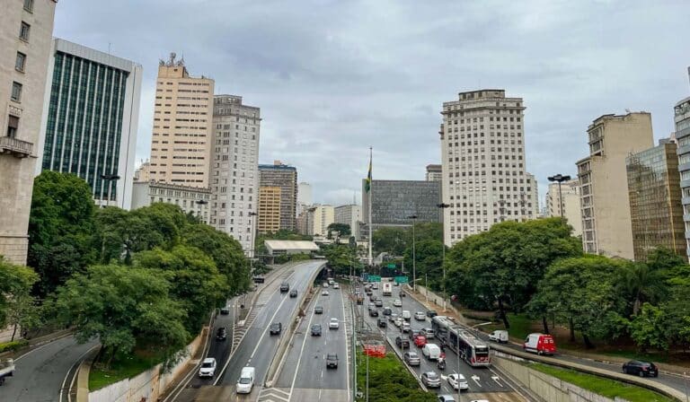 Ruas no Centro Histórico de São Paulo