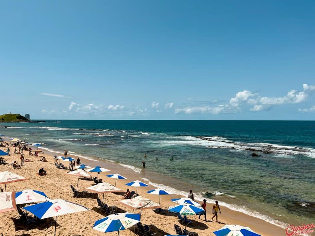 Praia do farol da Barra em Salvador