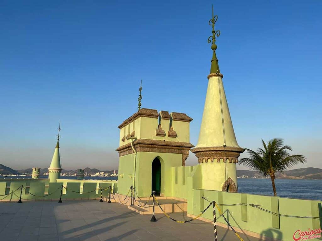 Terraço do palacete da Ilha Fiscal