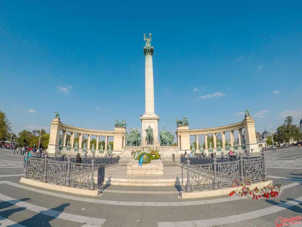 Praça dos Heróis em Budapeste