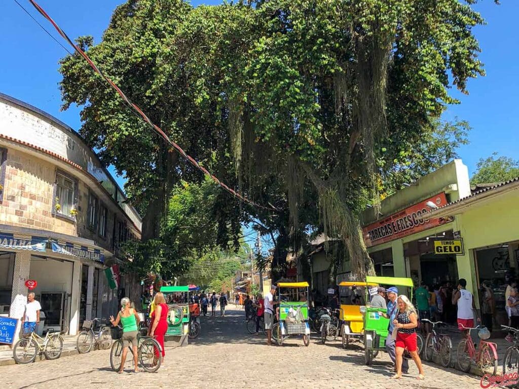 Carros elétricos nas ruas da Ilha de Paquetá