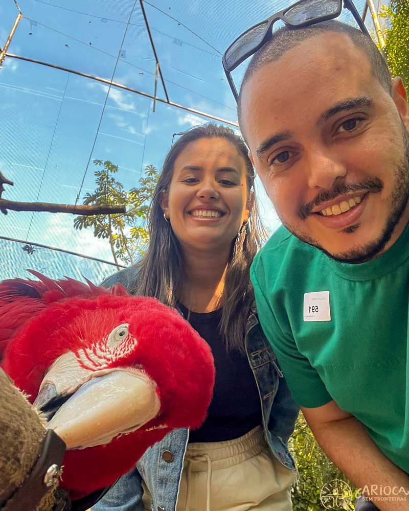 Arara no Parque das Aves em Foz do Iguaçu