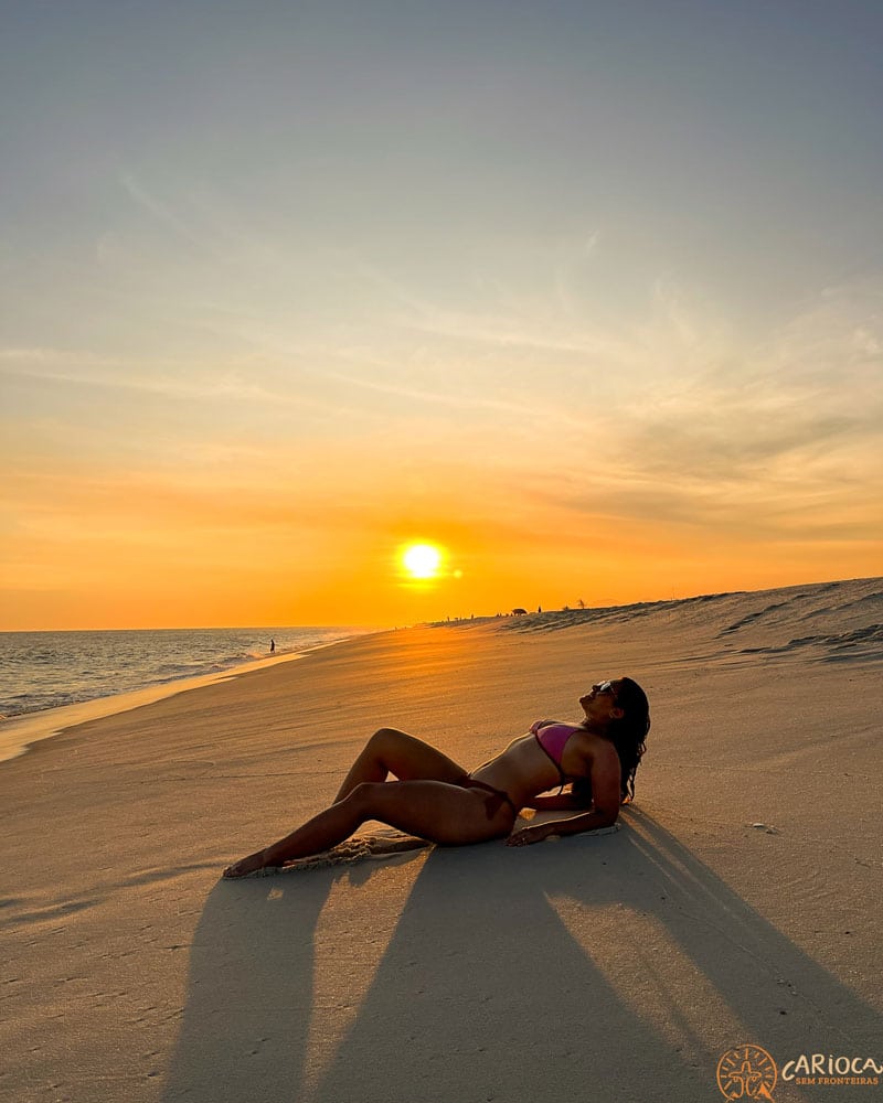 Pôr do sol em Praia Seca